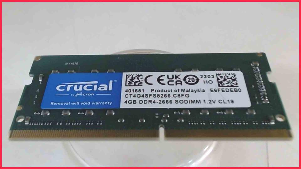 4GB DDR4 Memory RAM Crucial 2666 SODIMM Lenovo IdeaPad 320-15AST