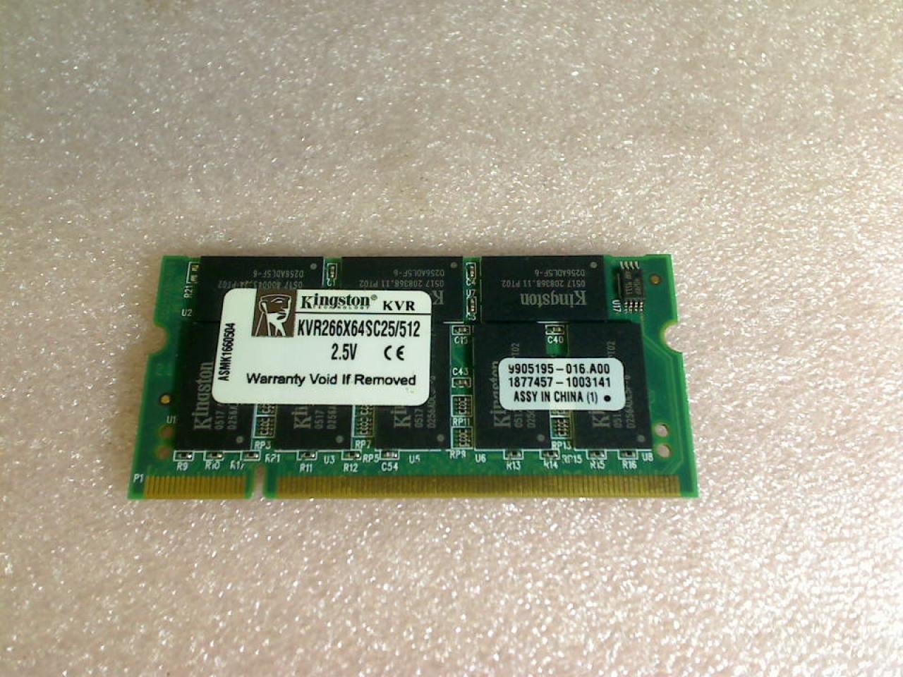 512MB DDR Memory RAM Kingston PC-2100S SODIMM IBM ThinkPad 2373 T40 (3)
