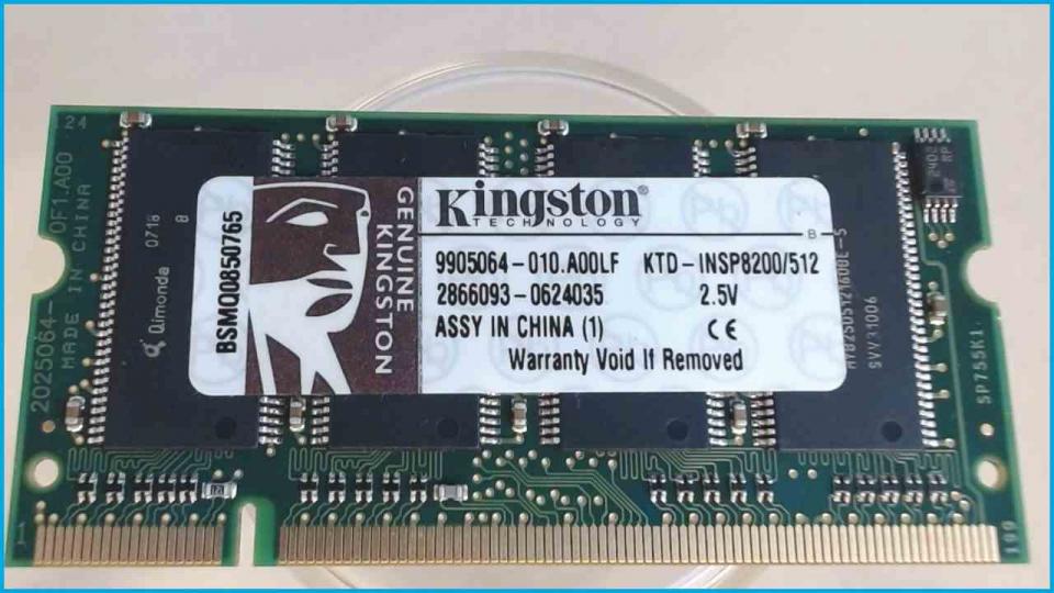 512MB DDR Memory RAM Kingston PC2100 Dell Latitude D500 PP05L