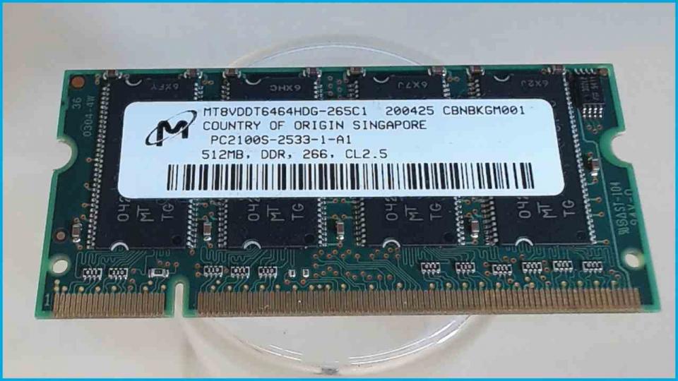 512MB DDR Memory RAM Micron PC2100S-2533-1-A1 LifeBook C1110D C Series