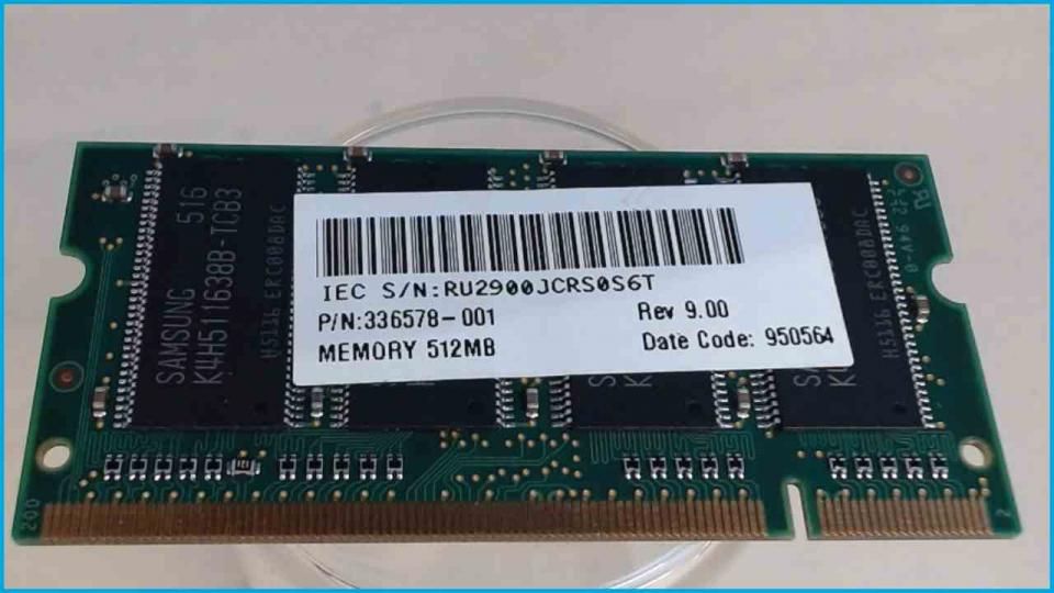 512MB DDR Memory RAM PC2700 333MHz CL2.5 Compaq nc6120 -3