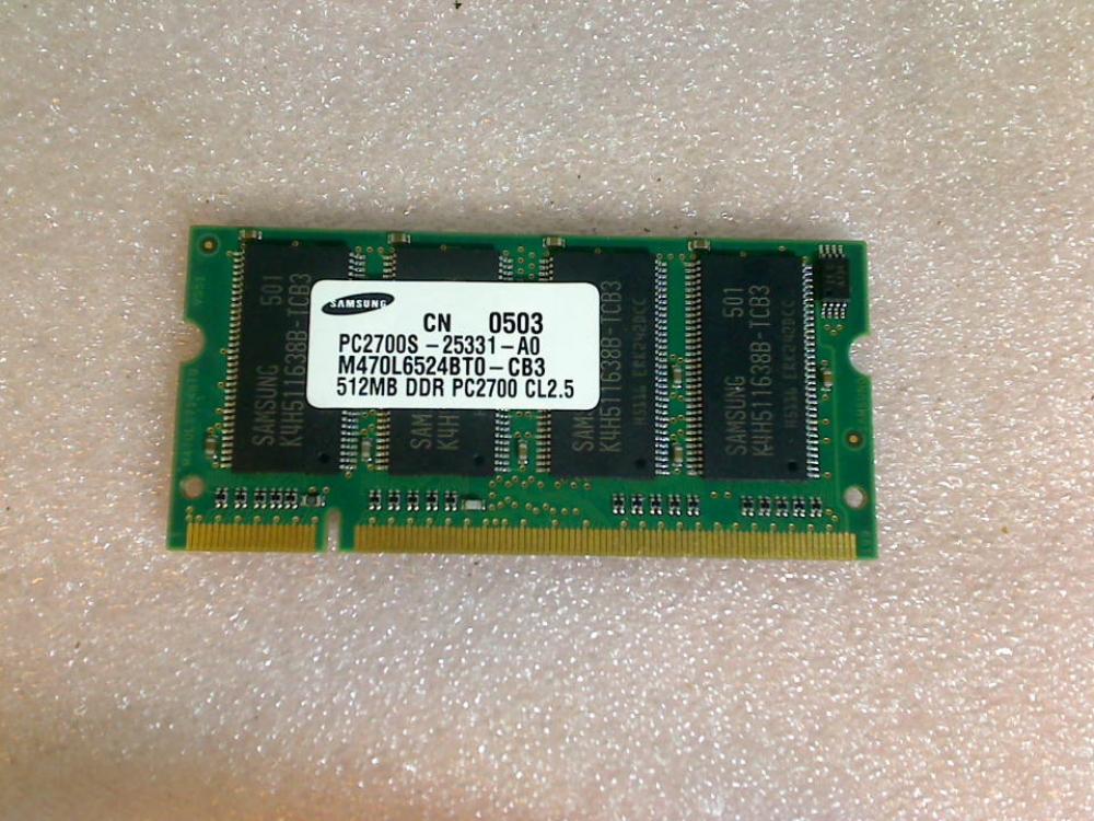 512MB DDR Memory RAM Samsung PC2700S-25331-A0 Gericom Overdose 1440e