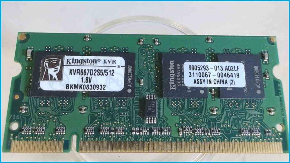 512MB DDR2 Memory RAM Kingston KVR667D2S5/512 Samsung NP-R55 (R55)