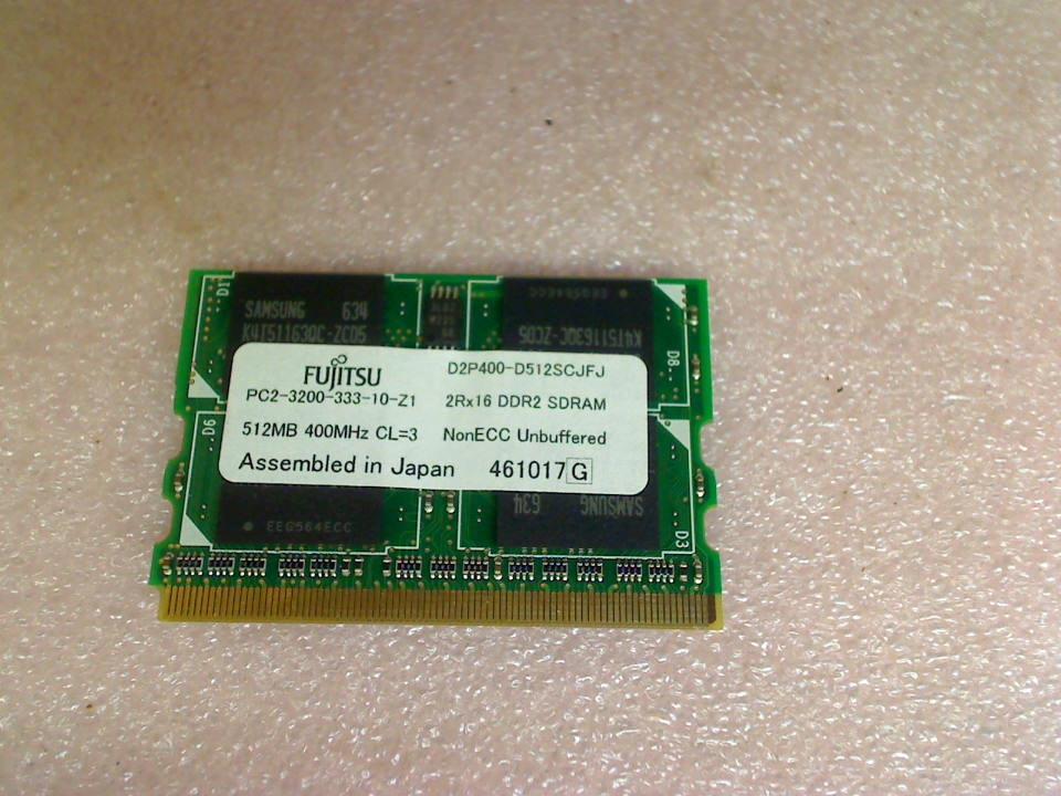 512MB DDR2 Memory RAM PC2-3200-333-10-Z1 Fujitsu LifeBook P7120