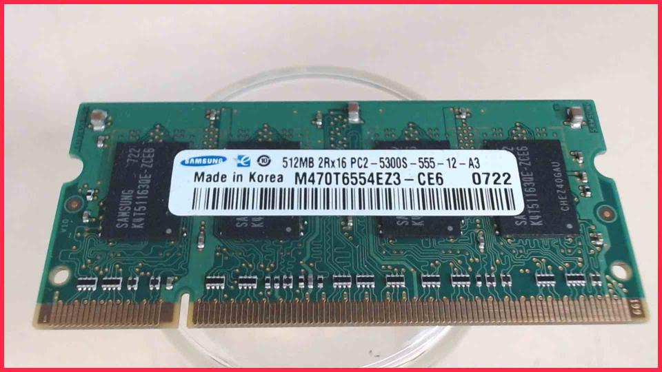 512MB DDR2 Memory RAM Samsung PC2-5300S-555-12-A3 RM ECOQUIET 2 -4