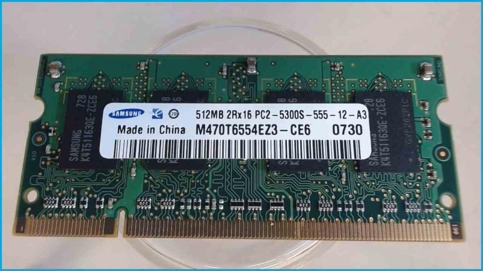 512MB DDR2 Memory RAM Samsung PC2-5300S Toshiba Satellite A200-1M4