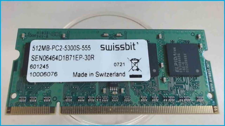512MB DDR2 Memory RAM swissbit PC2-5300S-555 MaxData Eco 4510 IW L51II5