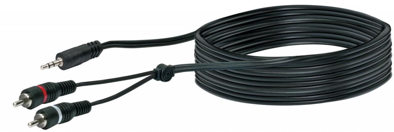 AUDIO adapter cable jack plug 2xCINCH TFS 2150 HQ Schwaiger Neu OVP