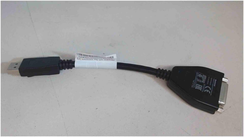 Adapter Kabel DisplayPort to Single-Link DVI-D Lenovo 43N9160
