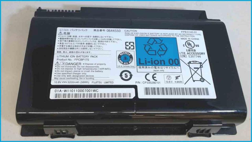 Akku Battery 10.8V 5200mAh FPB0145-01 Fujitsu Lifebook E780 i5