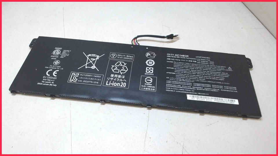 Akku Battery 15.2V 3090mAh AC14B3K Aspire E 15 Start ES1-512-P1SM