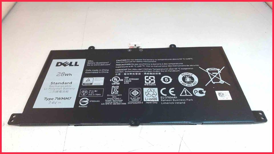 Akku Battery 7.4V 3760mAh 7WMM7 Dell K12A 01T0VY