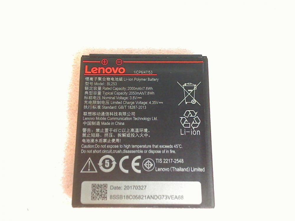 Akku Batterie Lenovo BL253 2050mAh Motorola Babyphone MBP50