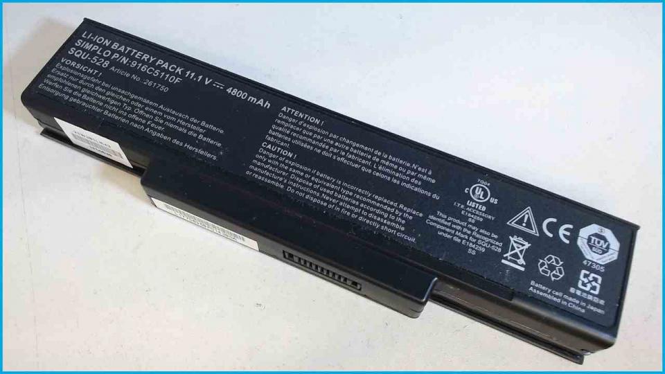 Akku Battery 11.1V 4800mAh SQU-528 Maxdata Pro 6100 IW EAA-89 TW3A