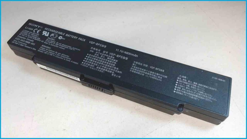 Akku Battery 11.1V 4800mAh VGP-BPS9/B Sony Vaio PCG-8Z3M VGN-AR51E