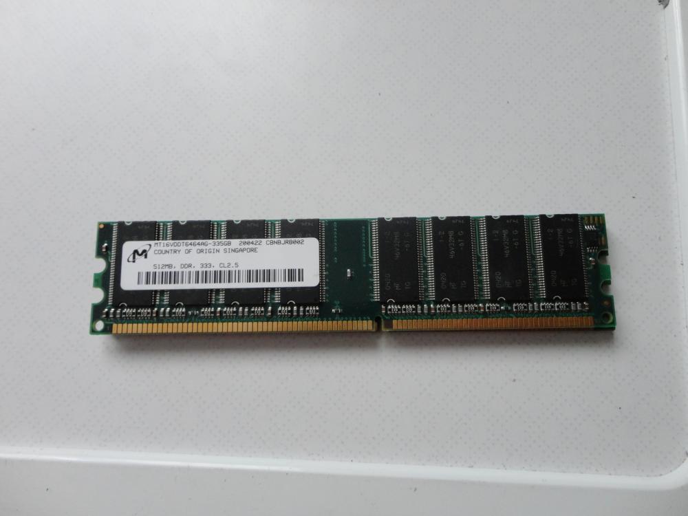 Arbeitsspeicher Ram Acer MT16VDDT6464AG DDR1 333 512MB