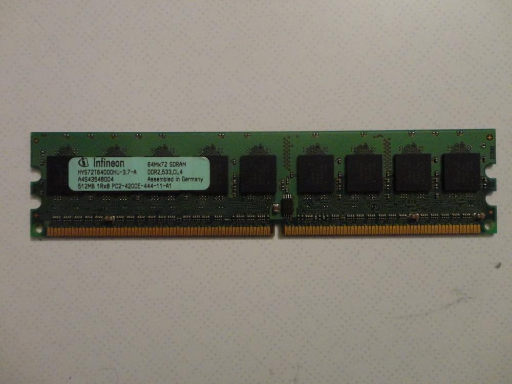 Memory Ram DDR2 PC2-4200E Acer Infineon 512MB