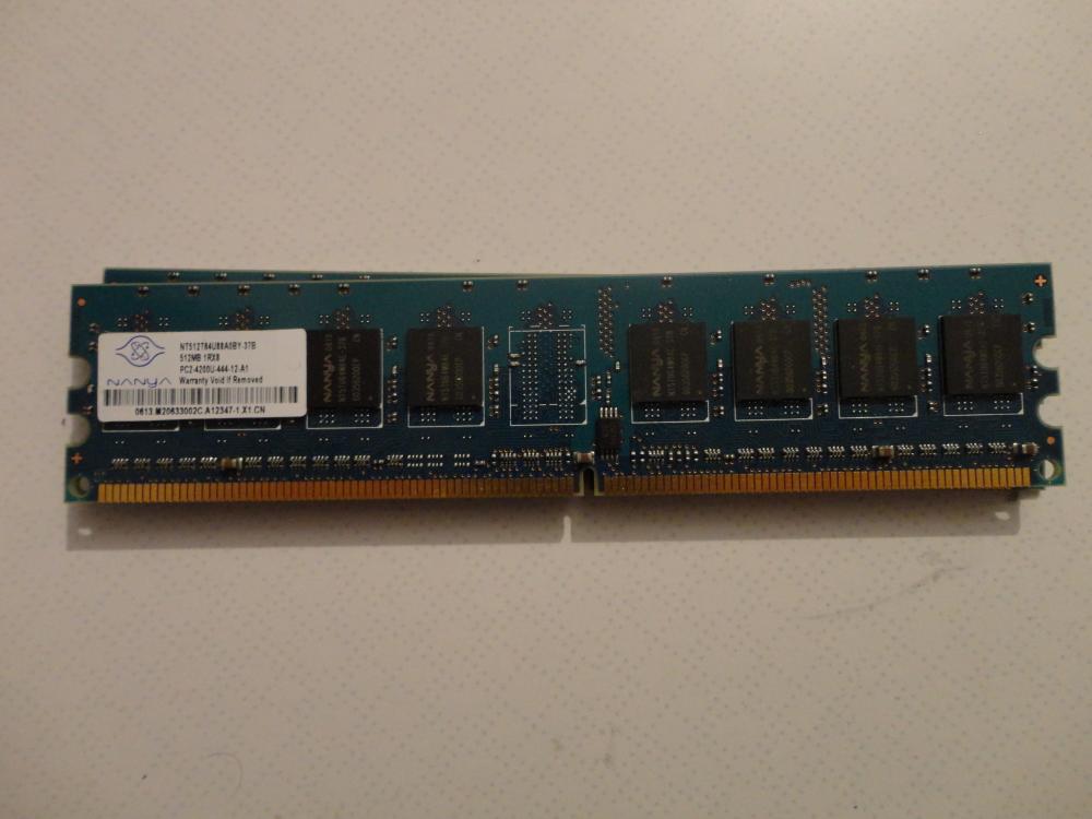 Arbeitsspeicher Ram DDR2 PC2-4200U Acer NANYA 512Mb