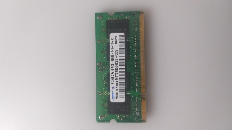 Arbeitsspeicher Ram PC2 4200S DDR2 Samsung 512MB 2RX16
