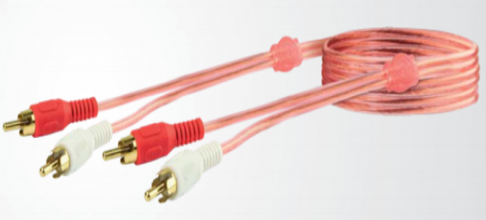 Audio Connection Cable High End Cinch 2x Plug CIK5150 1.5m Schwaiger New OVP