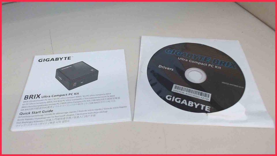 Instruction Manual + Drivers DVD Gigabyte Brix GB-Bace-3150