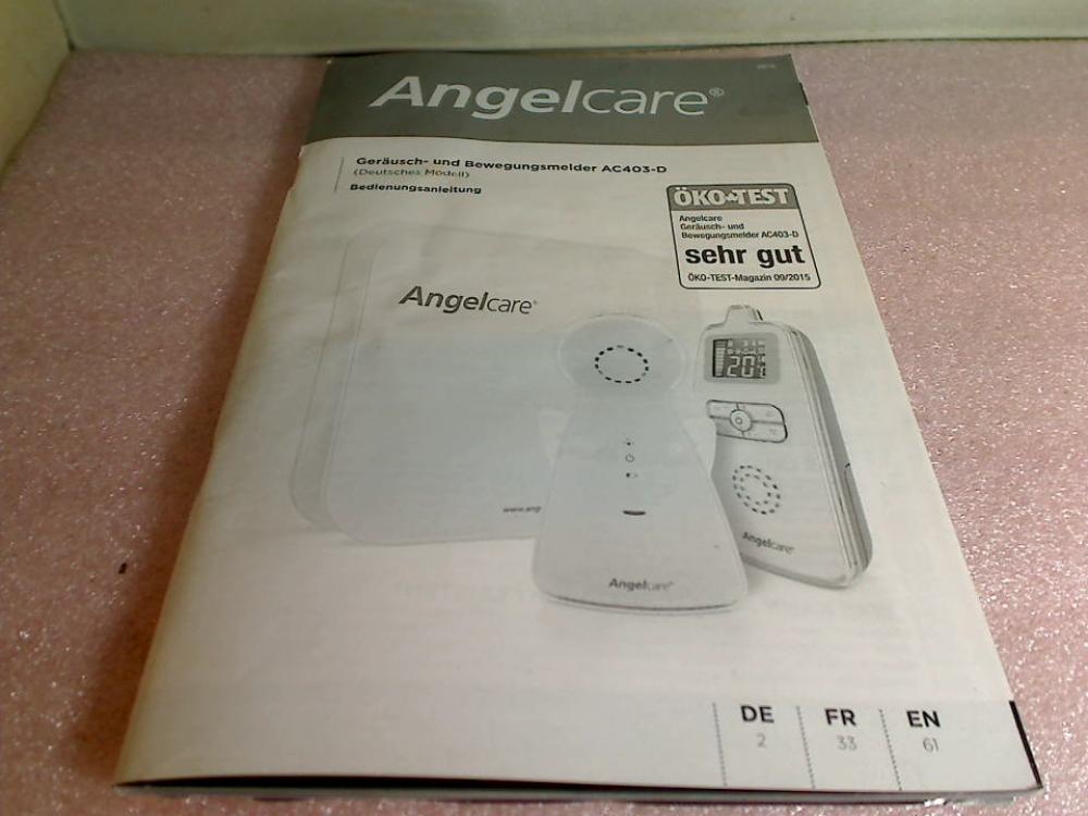 Instruction Manual Angelcare AC 403-D