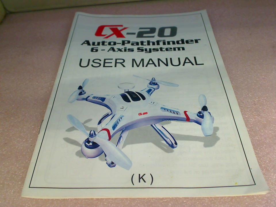 Instruction Manual Cheerson CX20 CX-20 Drohne