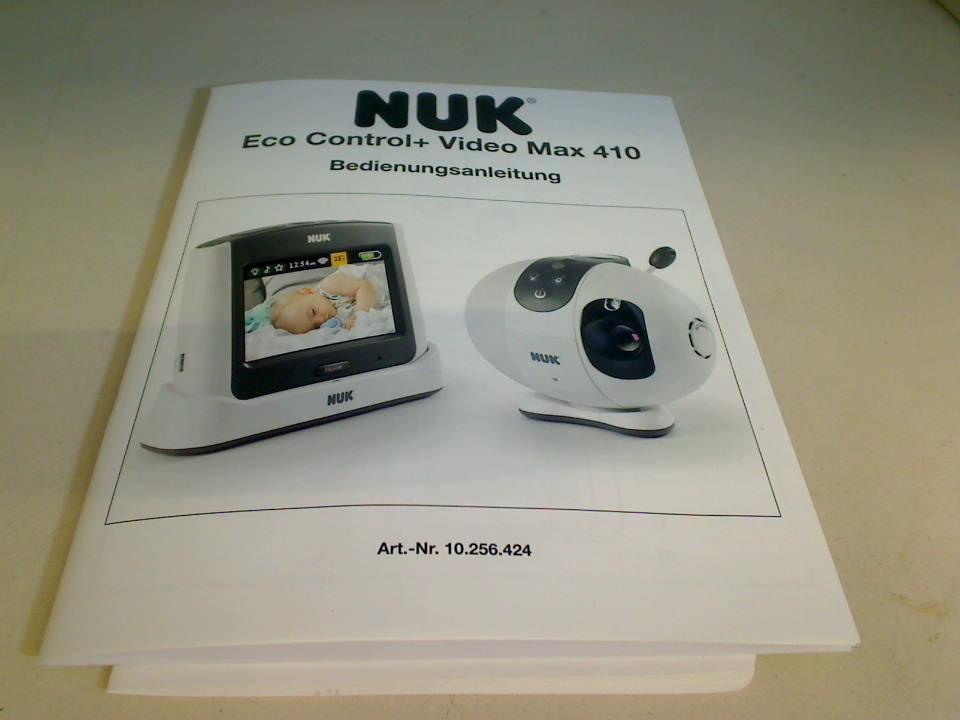 Instruction Manual NUK Eco Control + Video Max 410