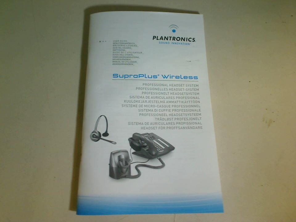 Instruction Manual Plantronics CS60