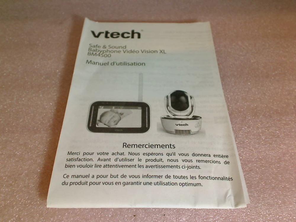 Instruction Manual Vtech Babyphone BM4500