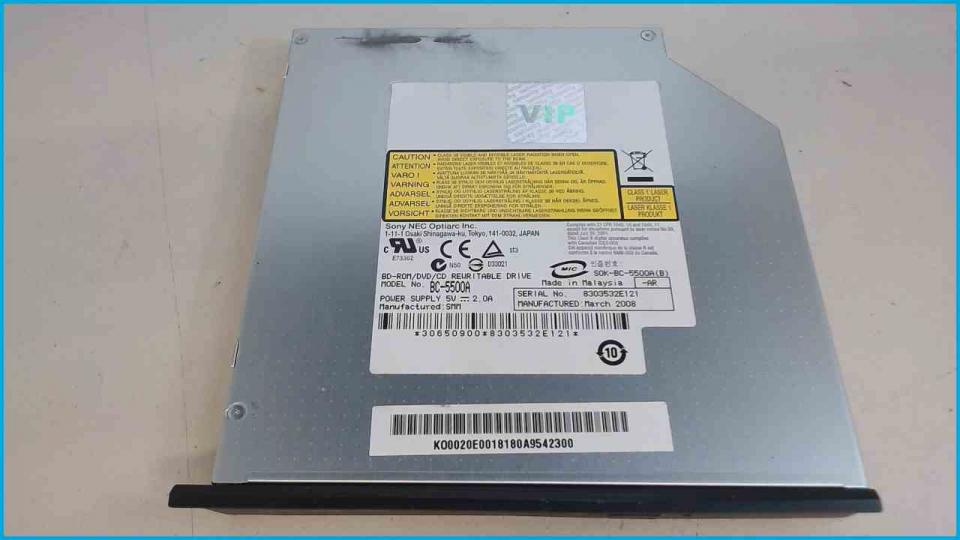 Blu-ray DVD RW Writer drive with cover BC-5500A AT/IDE Aspire 8920G LE1