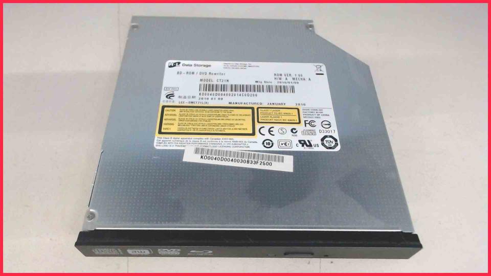 Blu-ray DVD RW Writer drive with cover CT21N SATA Acer Aspire 8942G