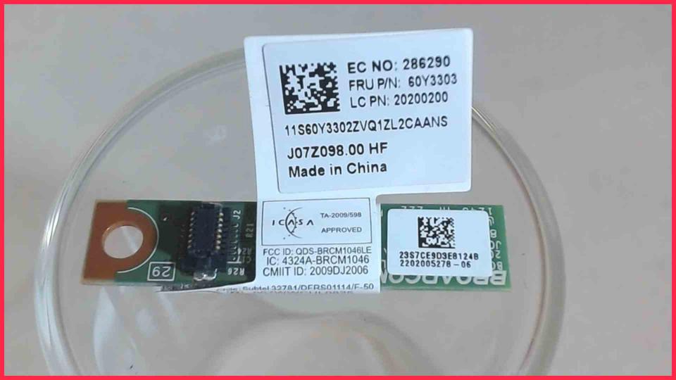Bluetooth Board Card Module Cable  Lenovo ThinkPad L530 2481-3OG