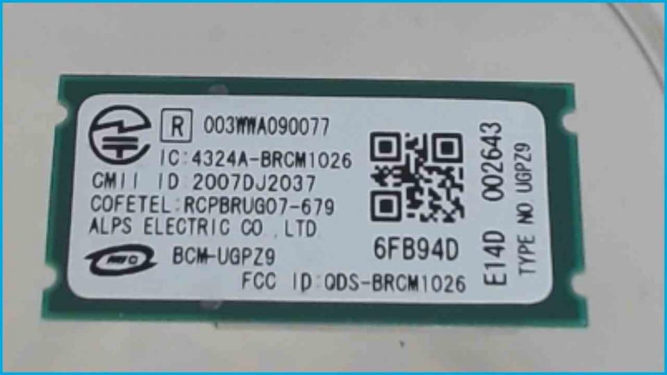 Bluetooth Board Card Module Cable Vaio VPCCW1S1E PCG-61111M