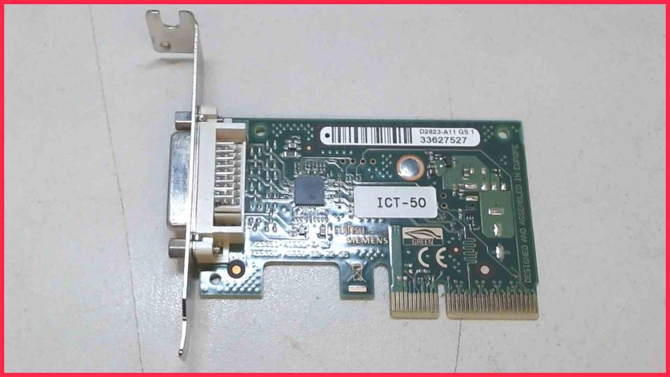 Board Platine DVI Adapter PCIe D2823-A11 GS1 Fujitsu Esprimo E5731