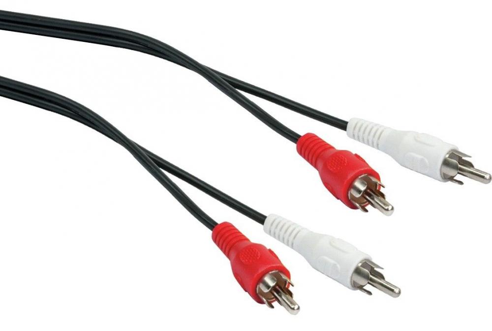 CINCH Audio Connection Cable 2.5m Plug/Plug CIK025 053 Schwaiger New OVP