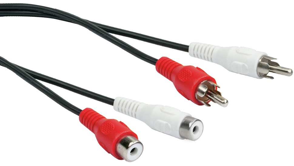 CINCH Audio Extension Cable 1.5m Plug/Buchse CIK 115 Schwaiger Neu OVP