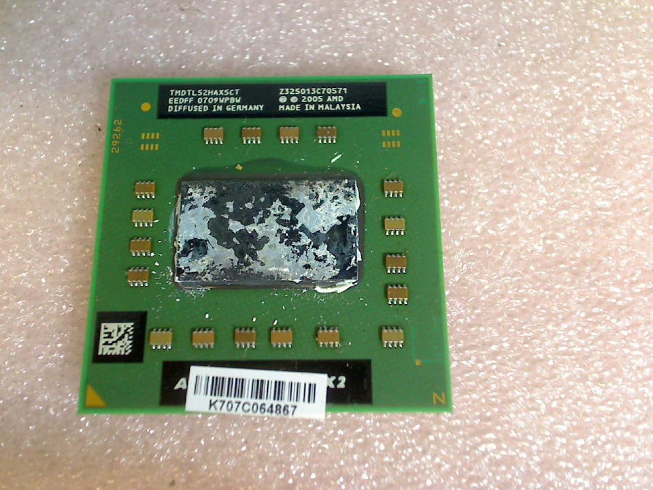 CPU Processor 1.6 GHz AMD Turion 64 X2 TL52 TL-52 Targa Traveller 1524 X2