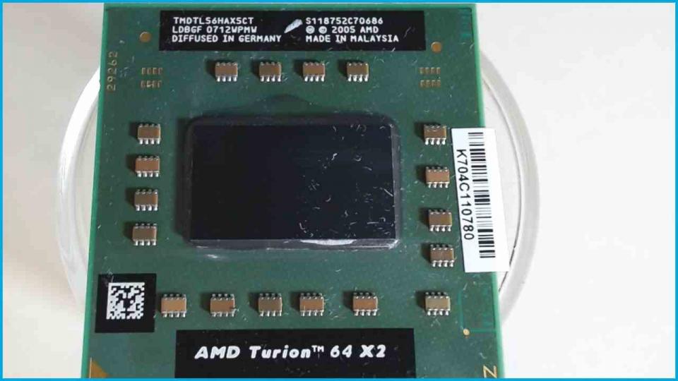 CPU Processor 1.8 GHz AMD Turion 64 X2 TL-56 MSI MS-6837D