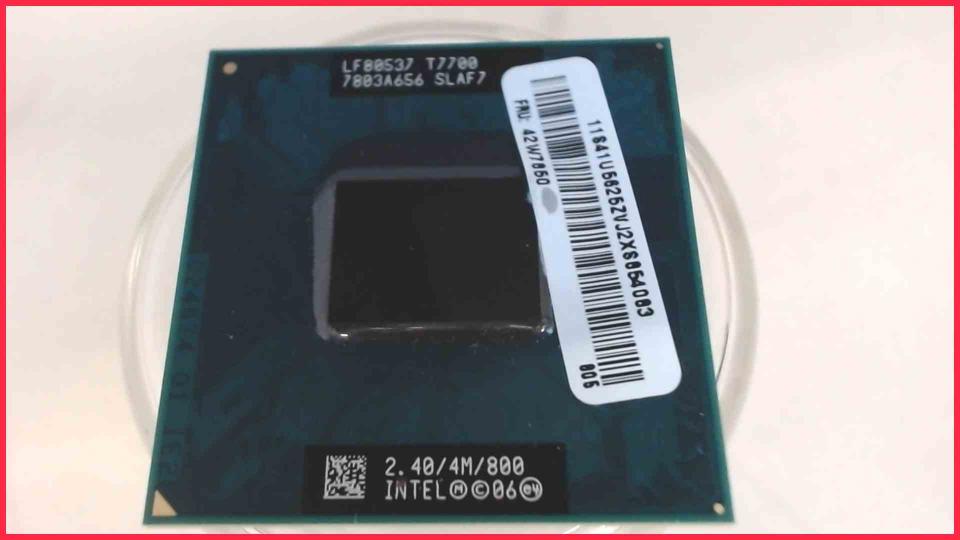 CPU Processor 2.4 GHz Intel Core 2 Duo T7700 SLAF7 ThinkPad T61 Type 6458