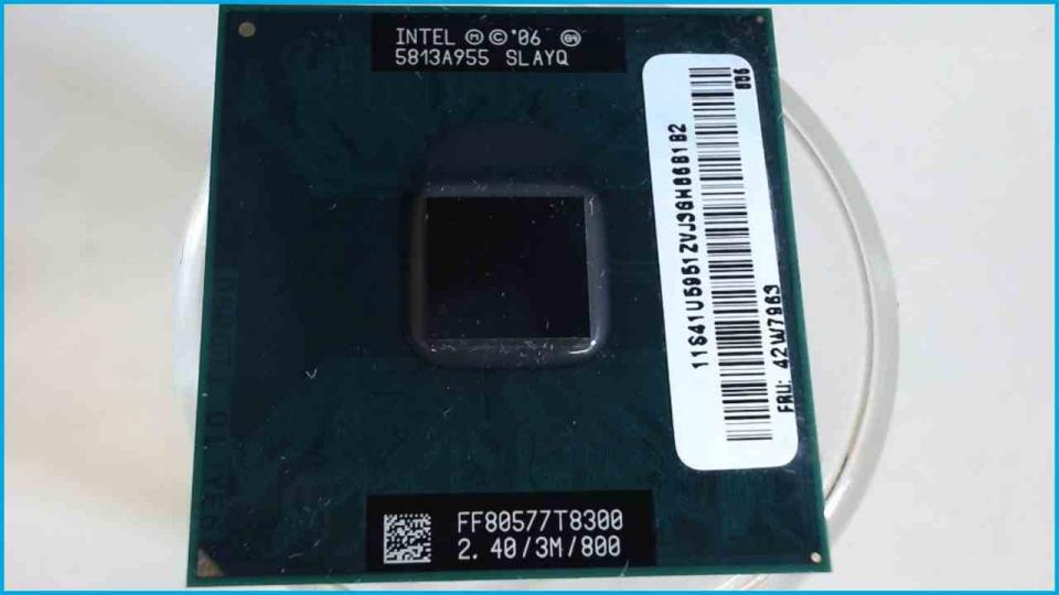CPU Processor 2.4GHz Intel T8300 Core 2 Duo Thinkpad T61 -3