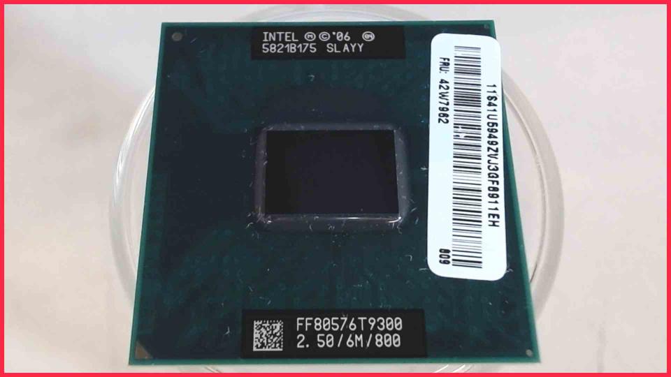 CPU Processor 2.5 GHz Intel Core 2 Duo T9300 Lenovo Thinkpad T61 6457