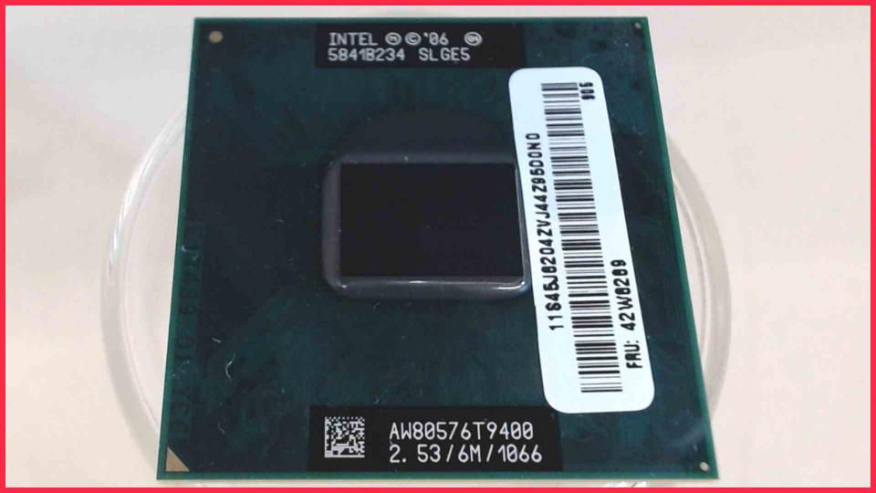 CPU Processor 2.53GHz Intel Core 2 Duo T9400 SLGE5 Lenovo Thinkpad R400 2786