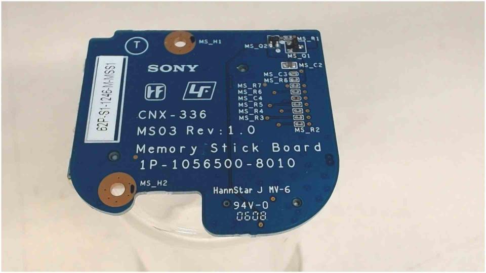 Card Reader Board CNX-336 MS03 Sony Vaio VGN-FS485B PCG-7L1M