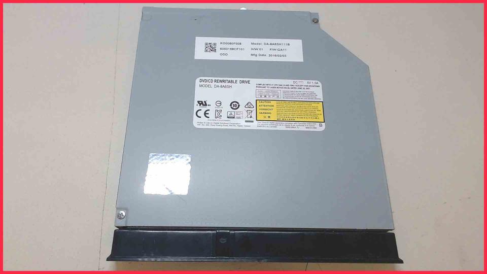 DVD Burner Writer & cover DA-8A6SH Aspire E 15 E5-573T-P4YU N15Q1