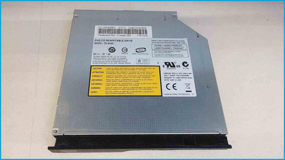DVD Burner Writer & cover DS-8A3S (SATA) Asus X5DAD -2