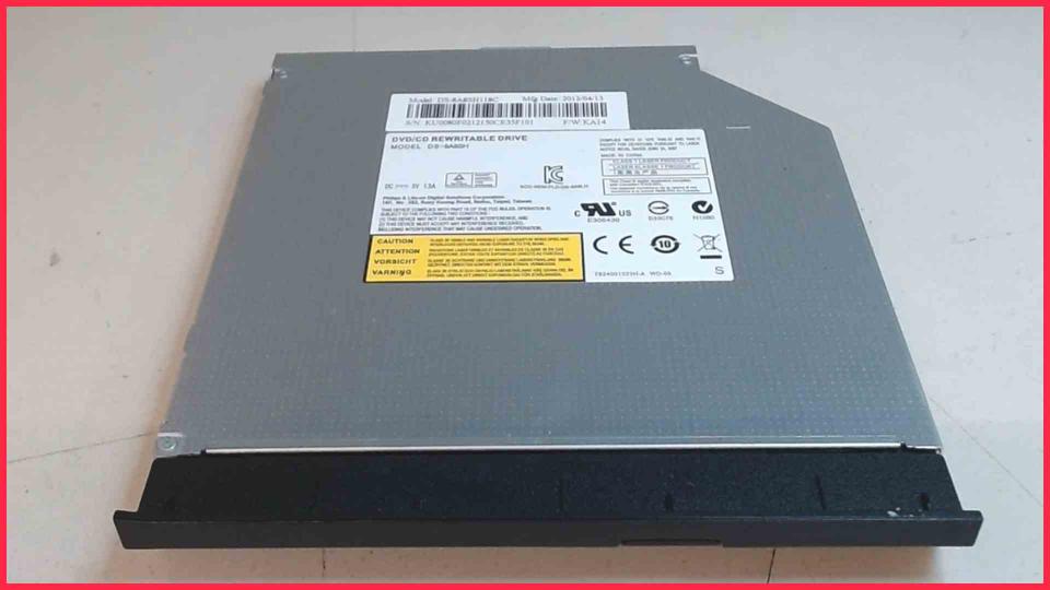 DVD Burner Writer & cover DS-8A8SH SATA EasyNote TE11BZ Q5WT6