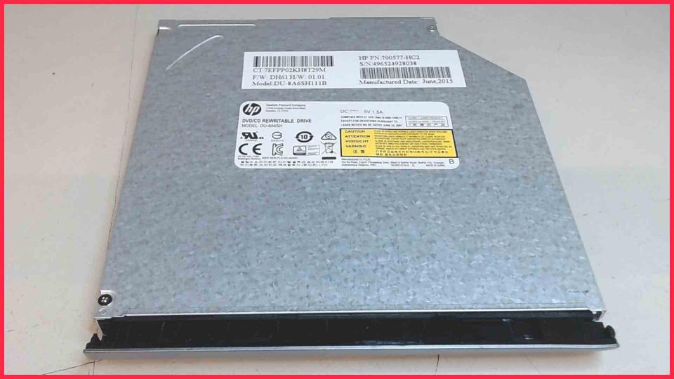 DVD Burner Writer & cover DU-8A6SH SATA HP ProBook 640 G1
