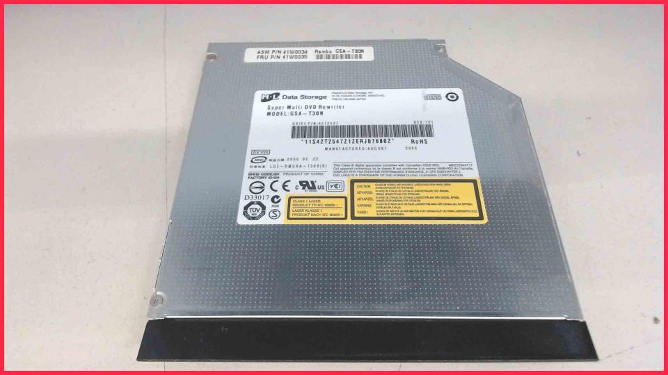 DVD Burner Writer & cover GSA-T30N SATA ThinkPad SL300 Type 2738