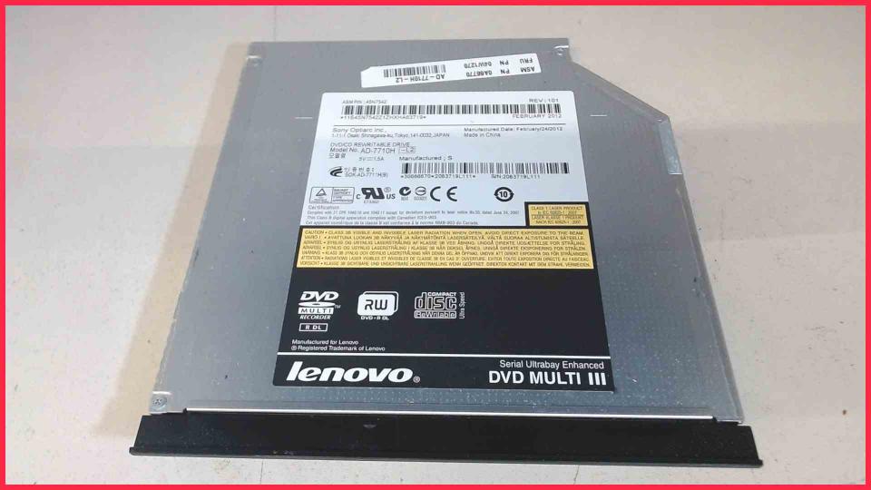 DVD Burner Writer & cover Multi III AD-7710H-L2 ThinkPad L420 7826-AE3
